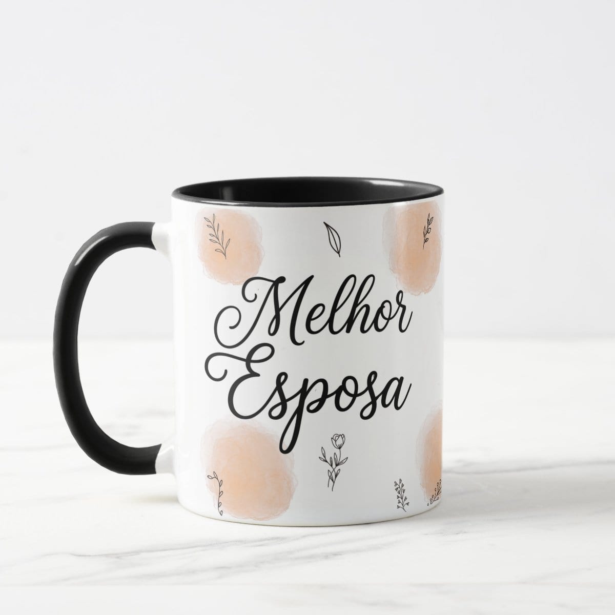 Caneca Personalizada Melhor Esposa - Preta