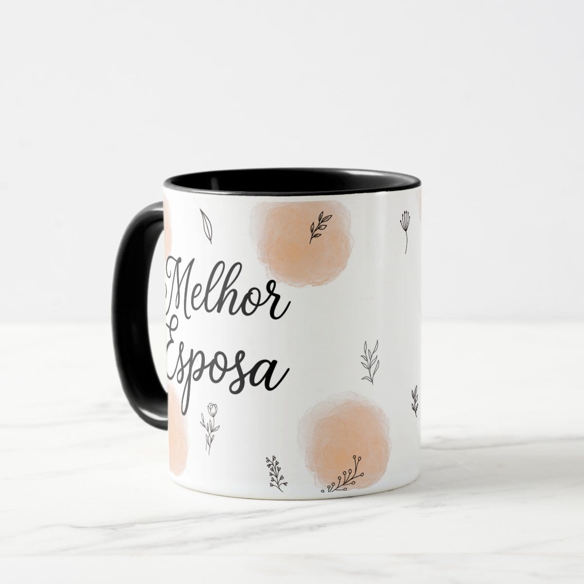 Caneca Personalizada Melhor Esposa - Preta