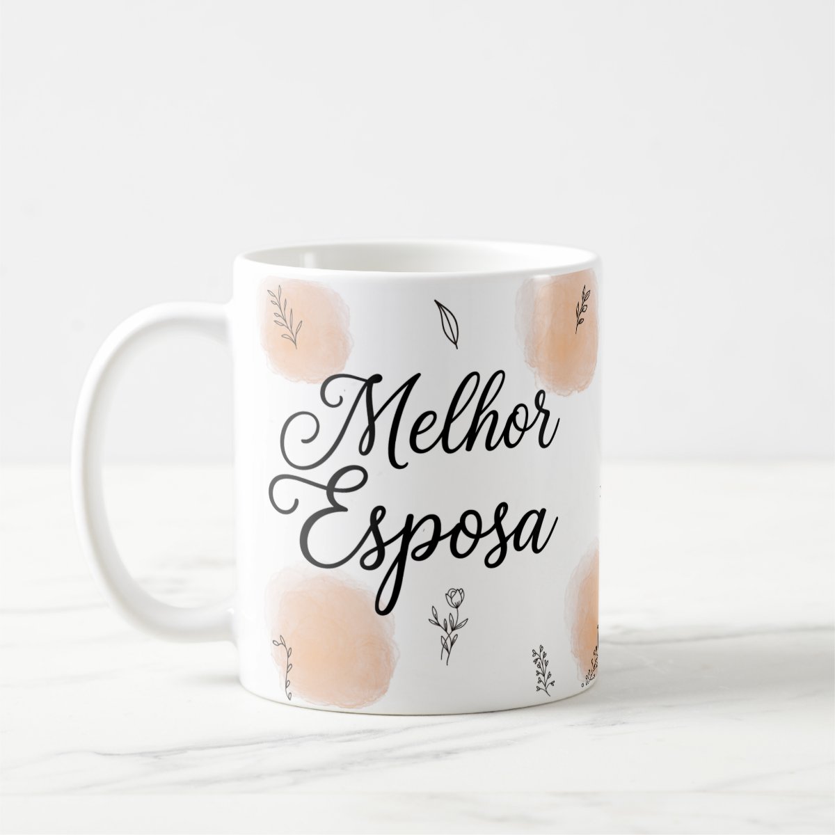 Caneca Personalizada Melhor Esposa - Branca - Outros (Casal)