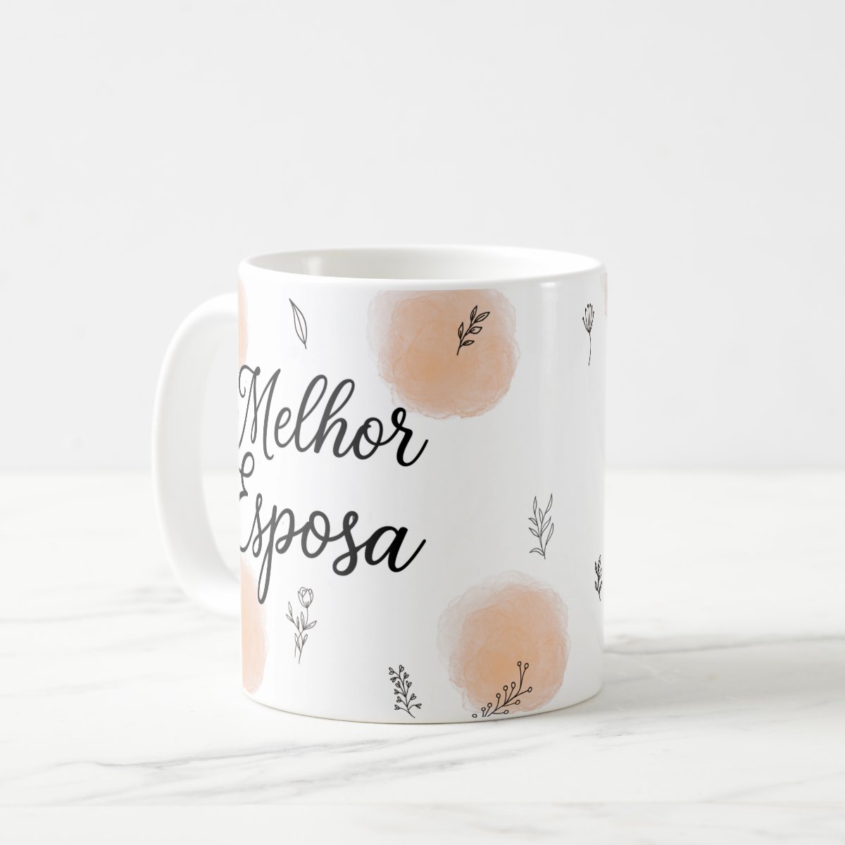 Caneca Personalizada Melhor Esposa - Branca