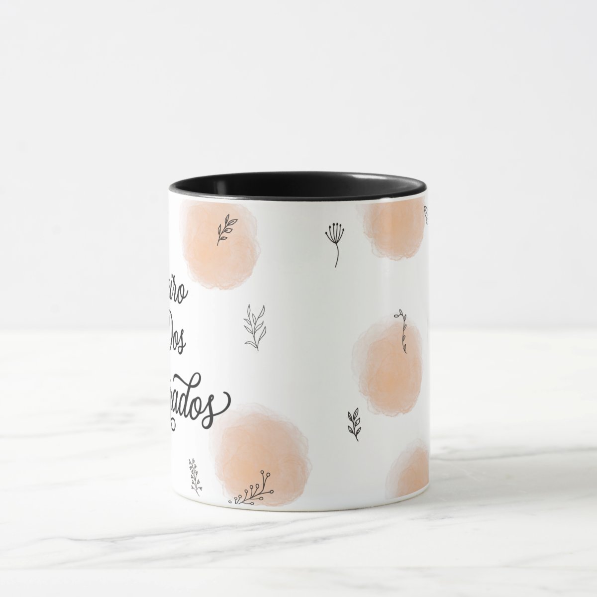 Caneca Primeiro Dia dos Namorados - Preta