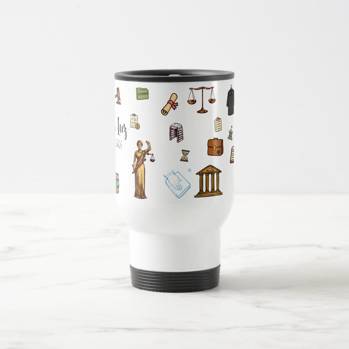 Caneca Direito com Nome Personalizada - Térmico