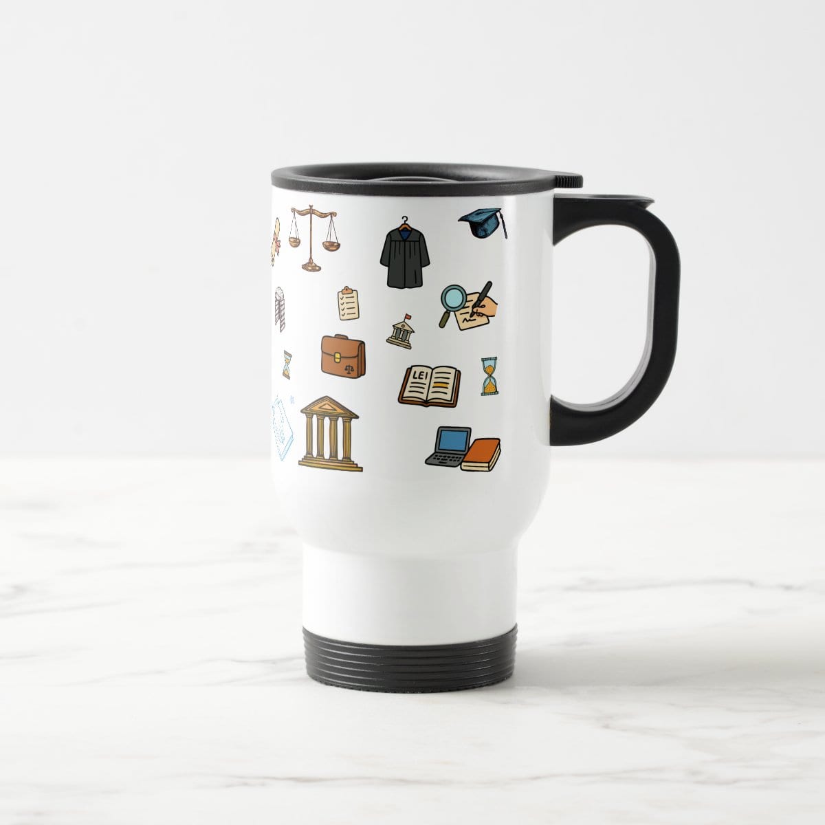 Caneca Direito com Nome Personalizada - Térmico
