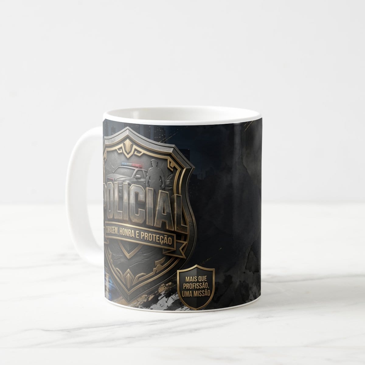 Caneca Policial Profissões Pronta Entrega Presente Policia Civil Militar